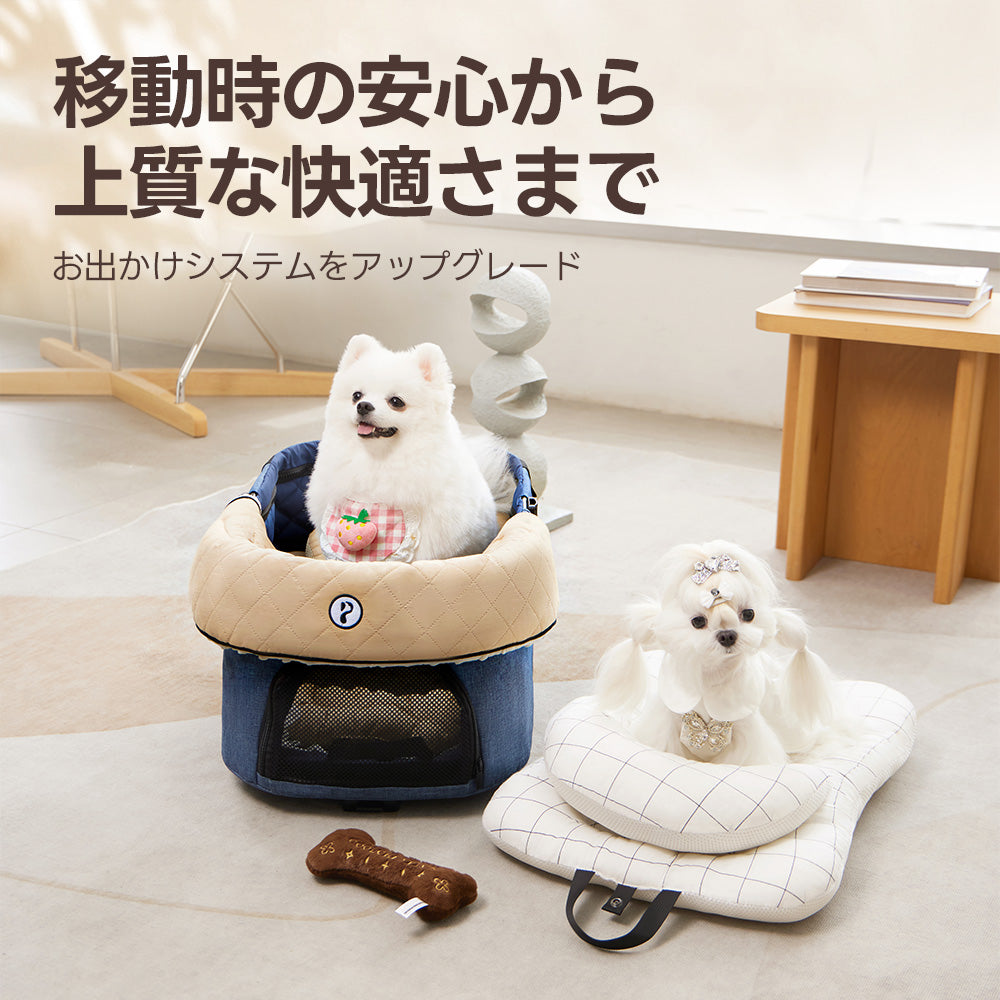 おしゃれペットカート用クッション3点セット｜犬・猫の関節サポート