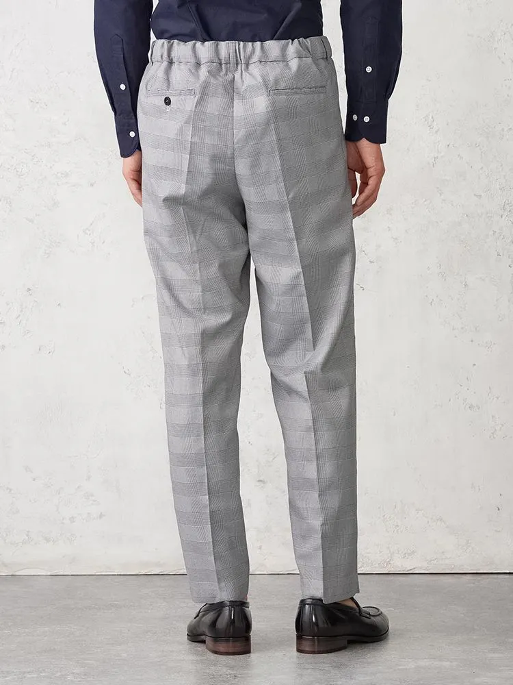 サイズフリー】WEB限定 スラックス TOKYO RUN グレンチェック ライト