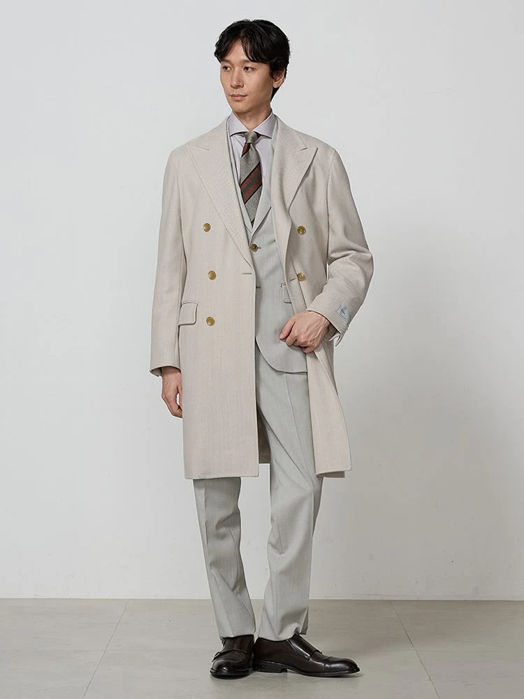 REDA】ウールダブルチェスターコート ベージュ | P.S.FA公式通販