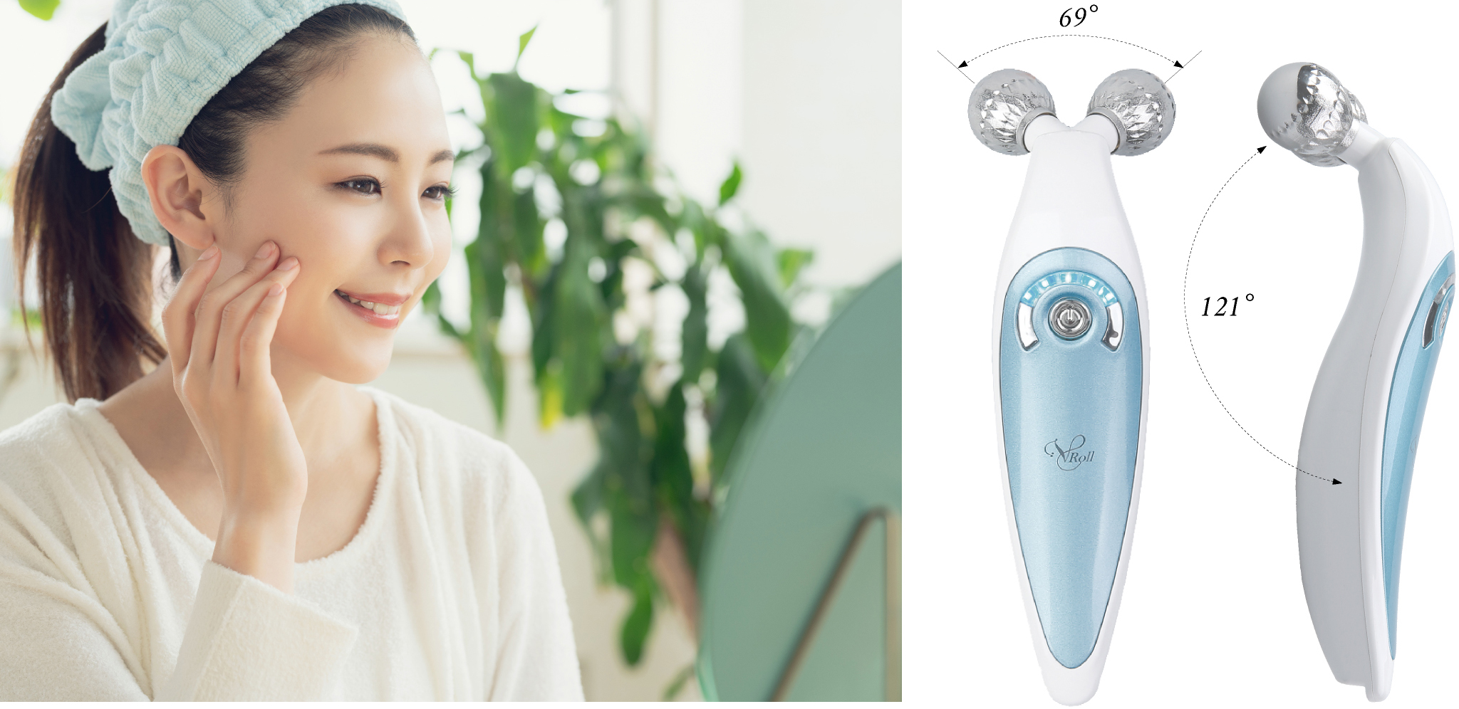 美顔器 v-roll 未使用新品 V-ROLL ブイロール 美顔ローラー 低周波 EMS 箱