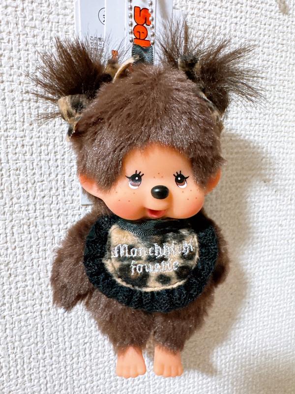monchhichi×jouetie】レオパードキーチェーン モンチッチキーホルダー