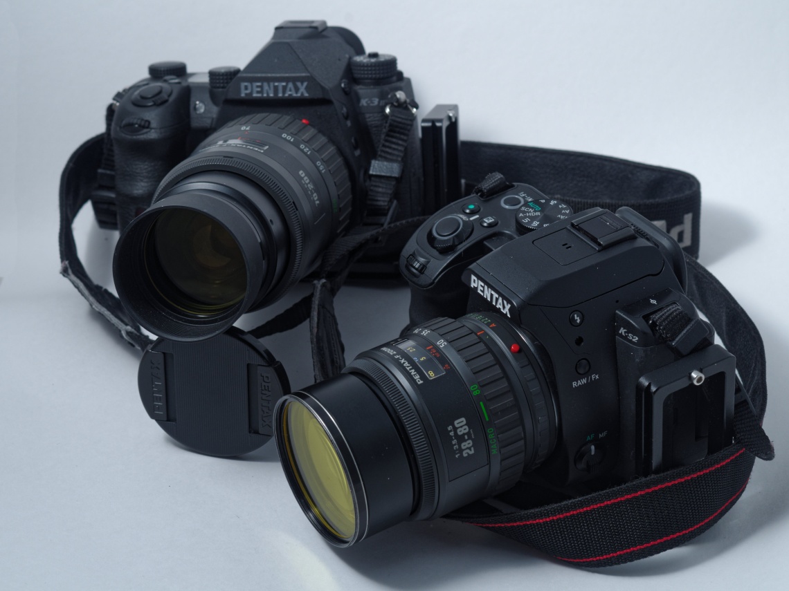 SF7のダブルズーム PENTAX-F 28-80mm F3.5-4.5 PENTAX-F 70-200mm F4