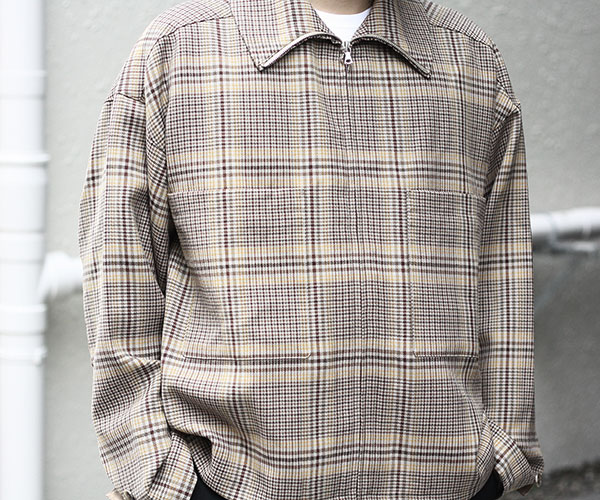 7/26販売!!AURALEE WOOL SERGE CHECK ZIP-UP BLOUSON | andPheb Staff Blog