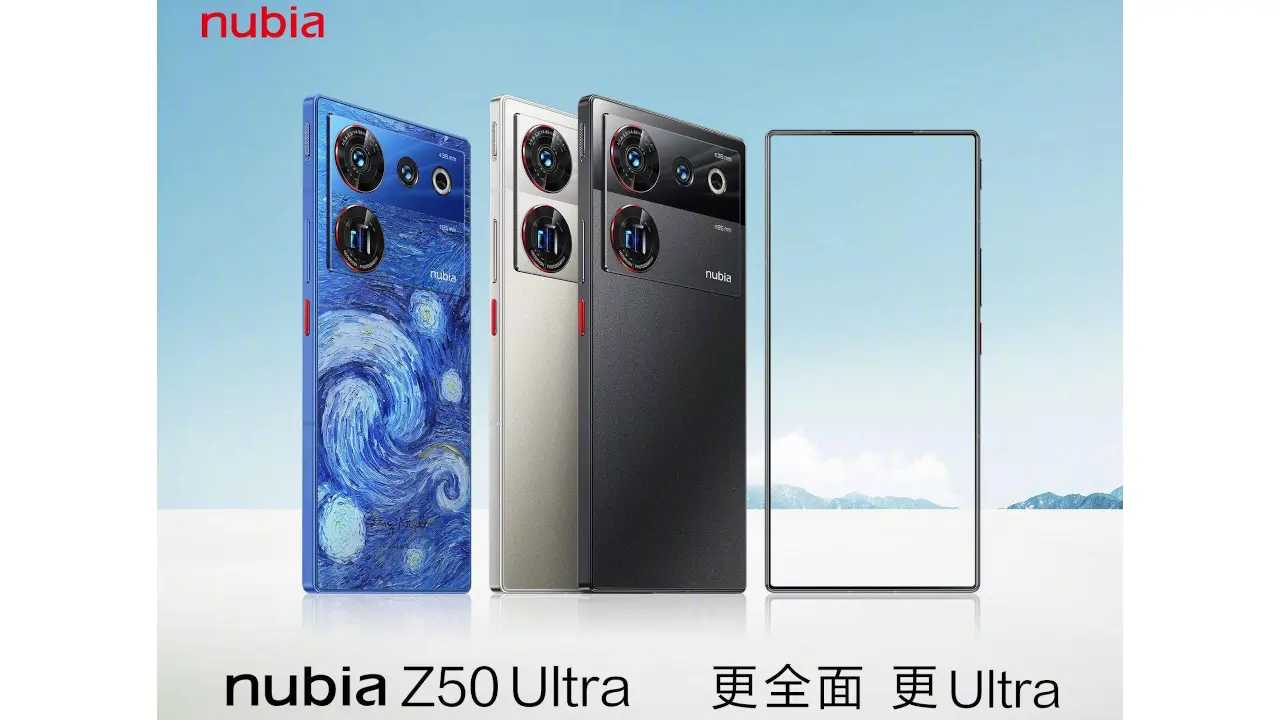 nubia Z50 Ultra 発表、OIS付64MPカメラ・完全ノッチレス仕様