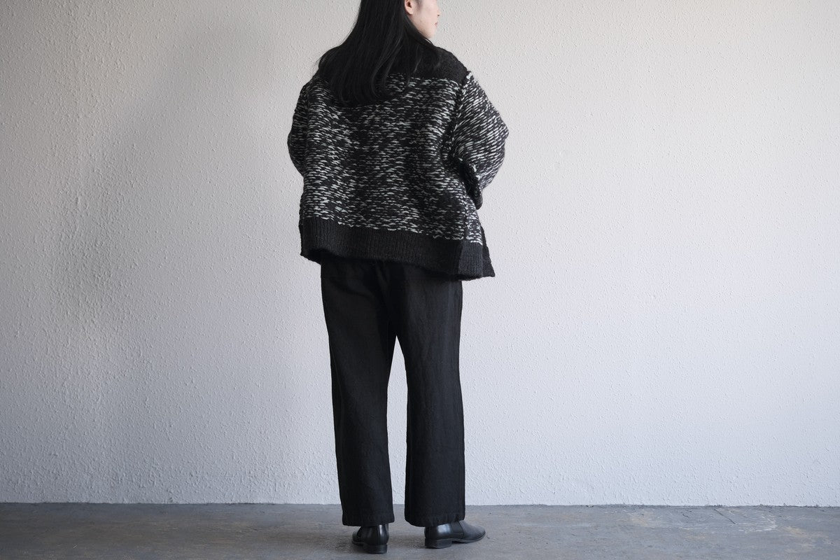 MITTAN / 亜麻苧麻ワイドパンツ 黒 PT-92 / unisex – PINT_MN