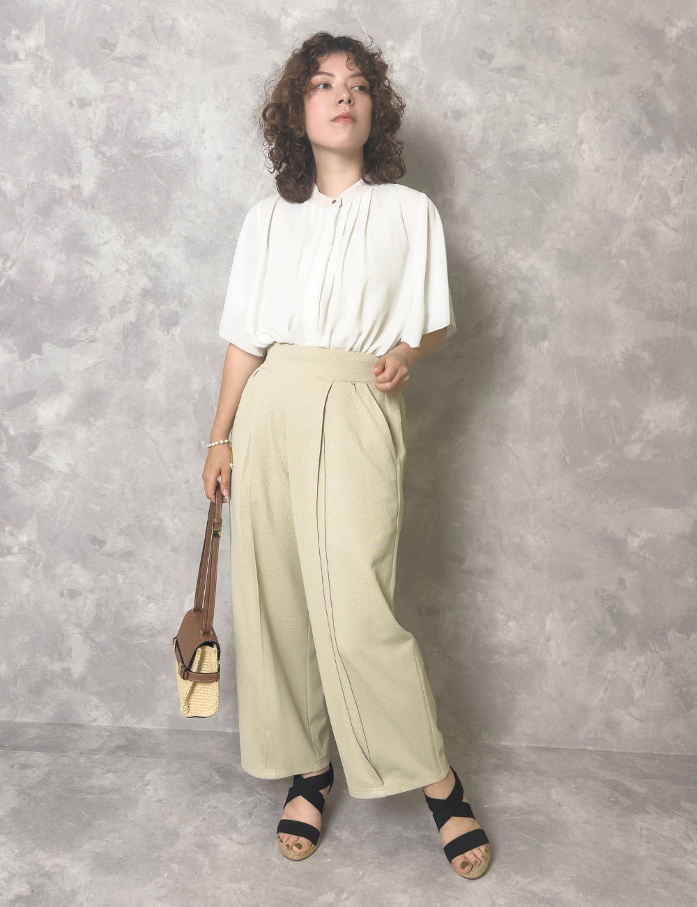 低身長さん専用】ピンタックワイドパンツ| CINEMATIQ by Pinup Closet