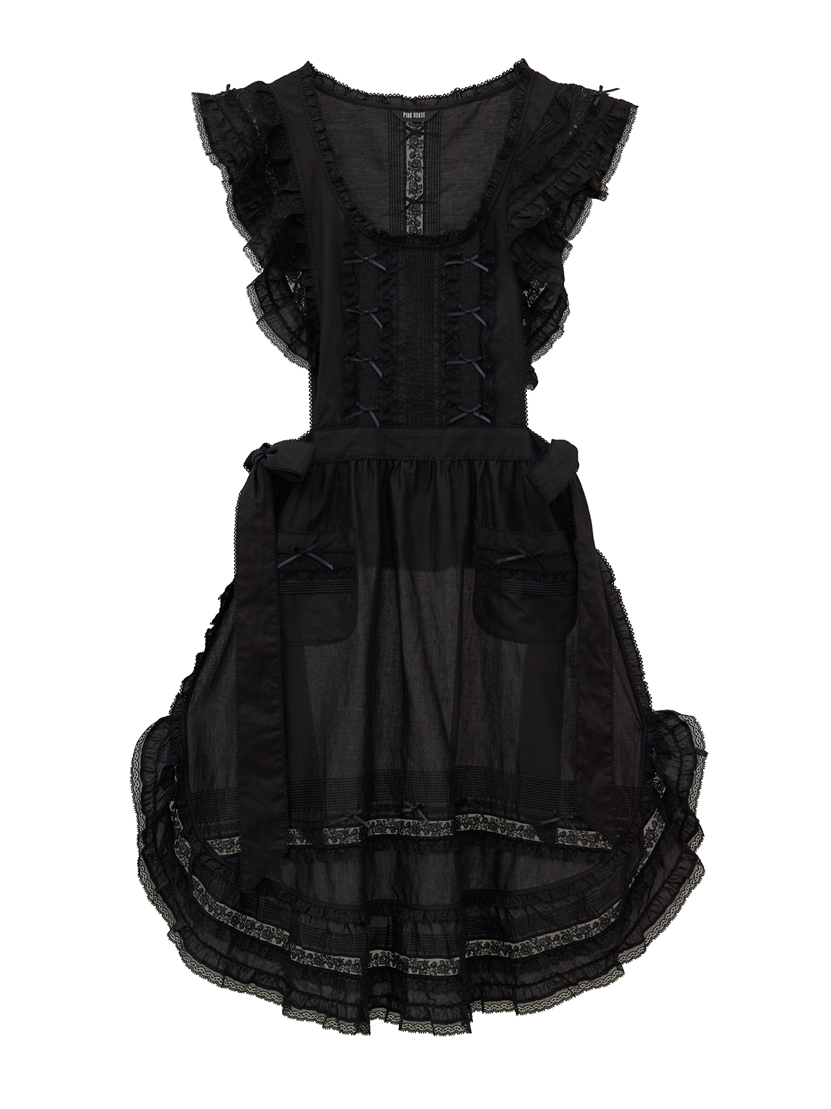 PINK HOUSE ピンクハウス チュニック ピコフリルタブリエレース