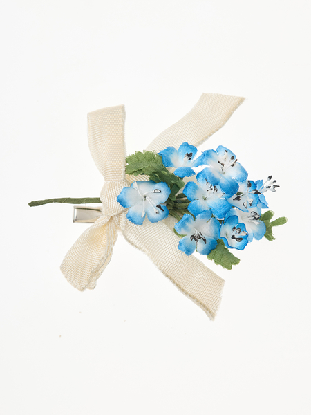 ピンクハウス 勿忘草コサージュ ブルー カネコイサオ ブルー