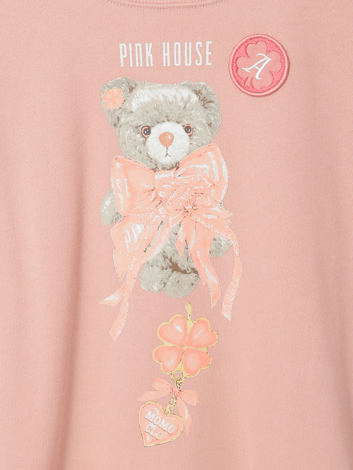 PINK HOUSE×Momoclo テディ＆ネコプリントトレーナー｜ピンクハウス