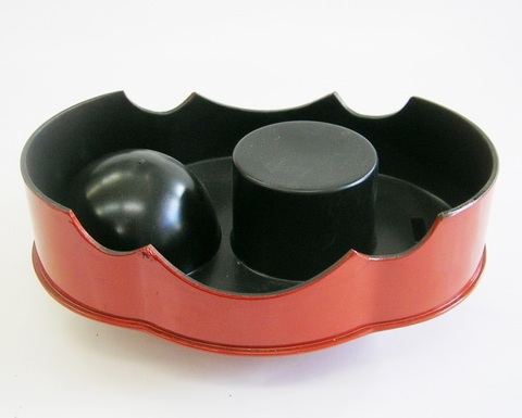 昭和レトロ 堆朱風たばこ盆セット【通販 特価 煙草盆 タバコ盆】山口