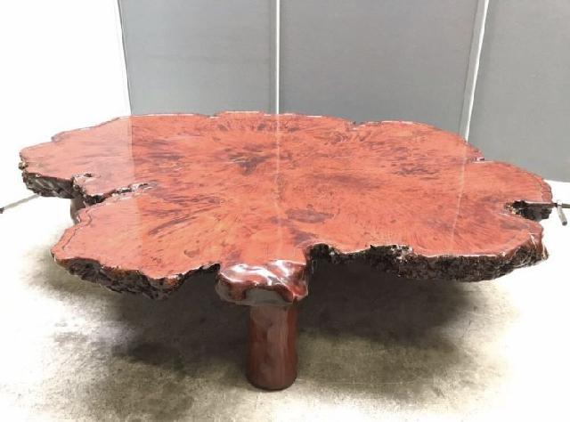 一枚板 特大 花梨 座卓 天然木 瘤付 （ テーブル）の買取価格 （ID: