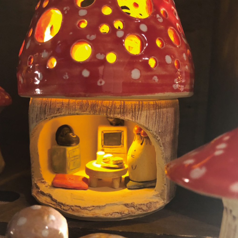 ミカヅキ印 器 製作工房 作品展「きのこのおうちのお菓子屋さん