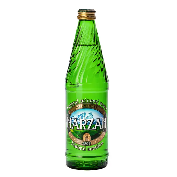 Narzan natural mineral water 0.5L glass GOLD - PickAqua