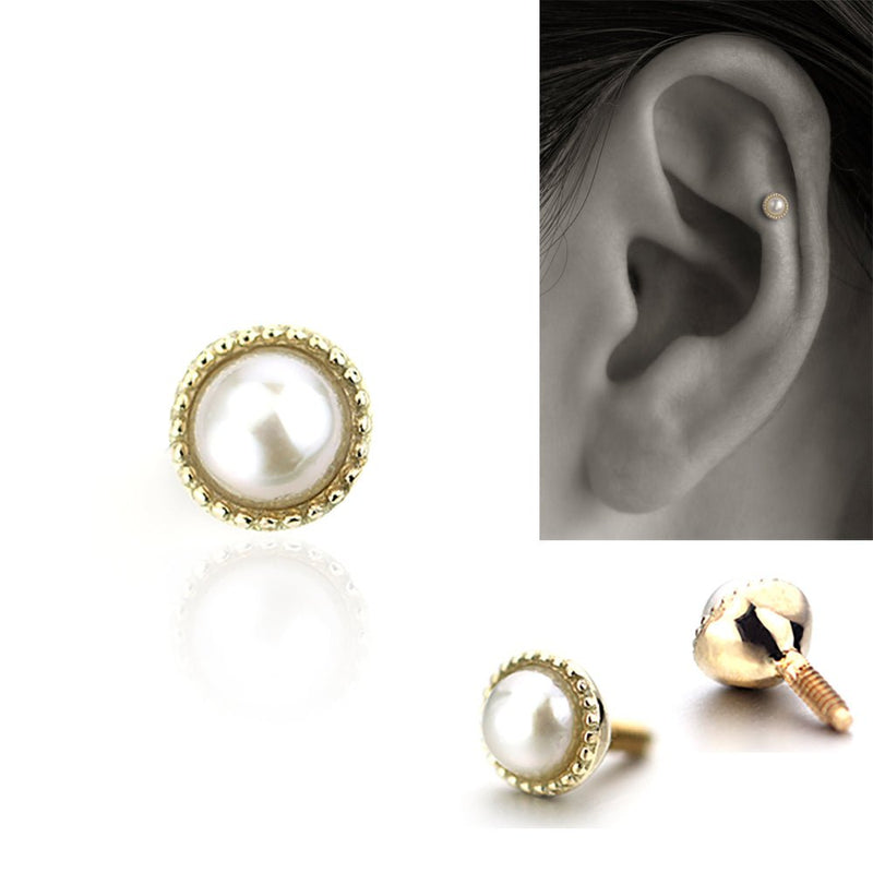 パールのボディピアスなら「K10 Pearl mil」 – PICOLLET