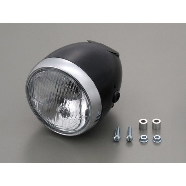 デイトナ DAYTONA ビンテージスモールヘッドライト 79160 ブラック H4