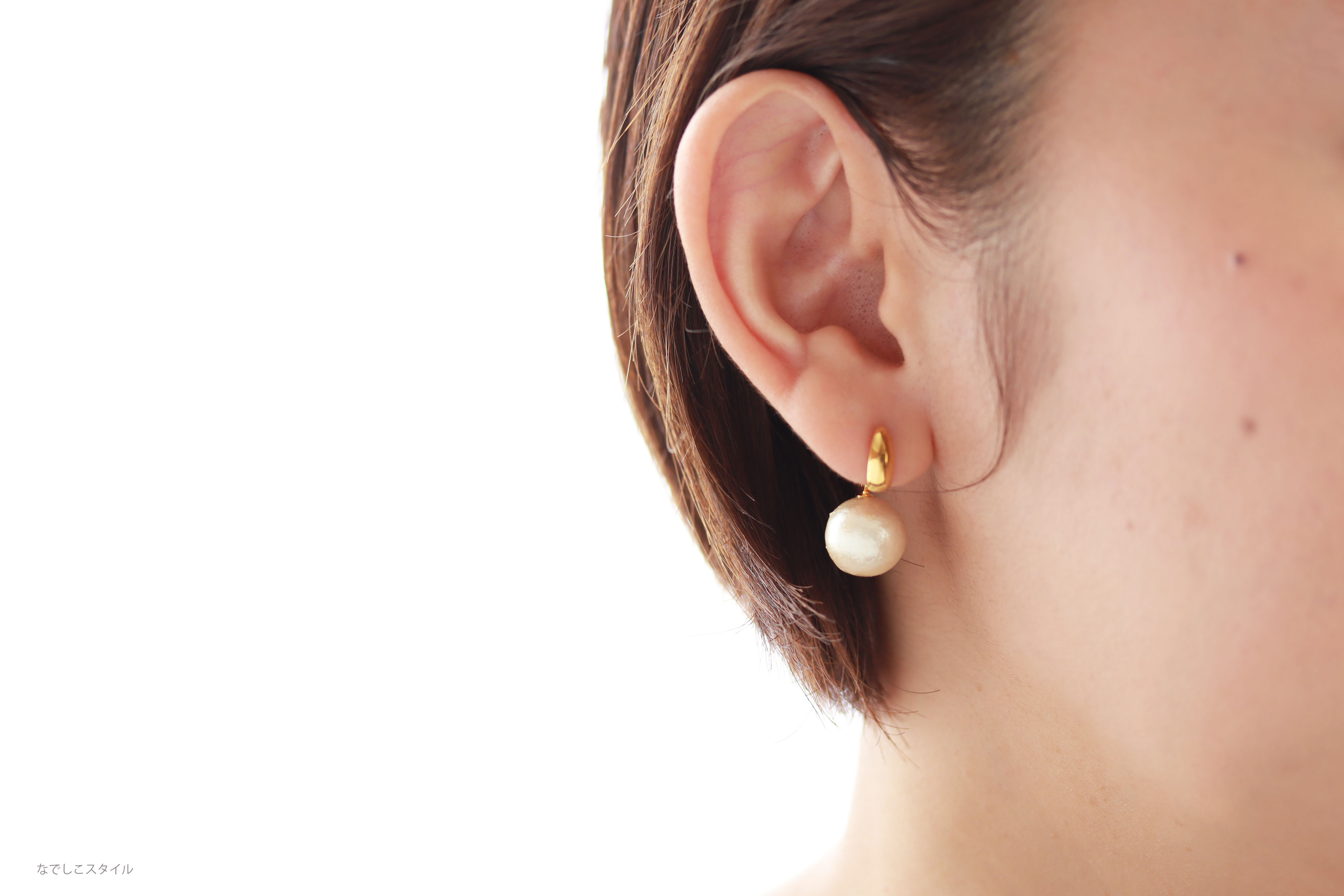 chieko パールキャッチピアス ゴールド chieko パールキャッチピアス