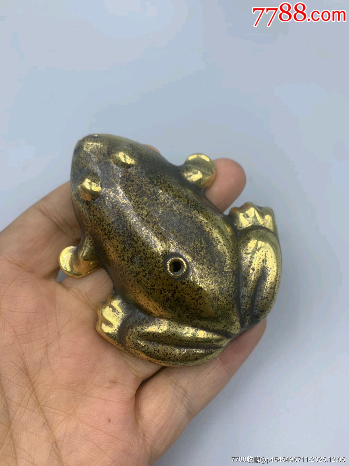 古銅 木に蛙 水滴 115g タエカ 東さ7-1124☆2F 古銅 木に蛙 水滴 115g