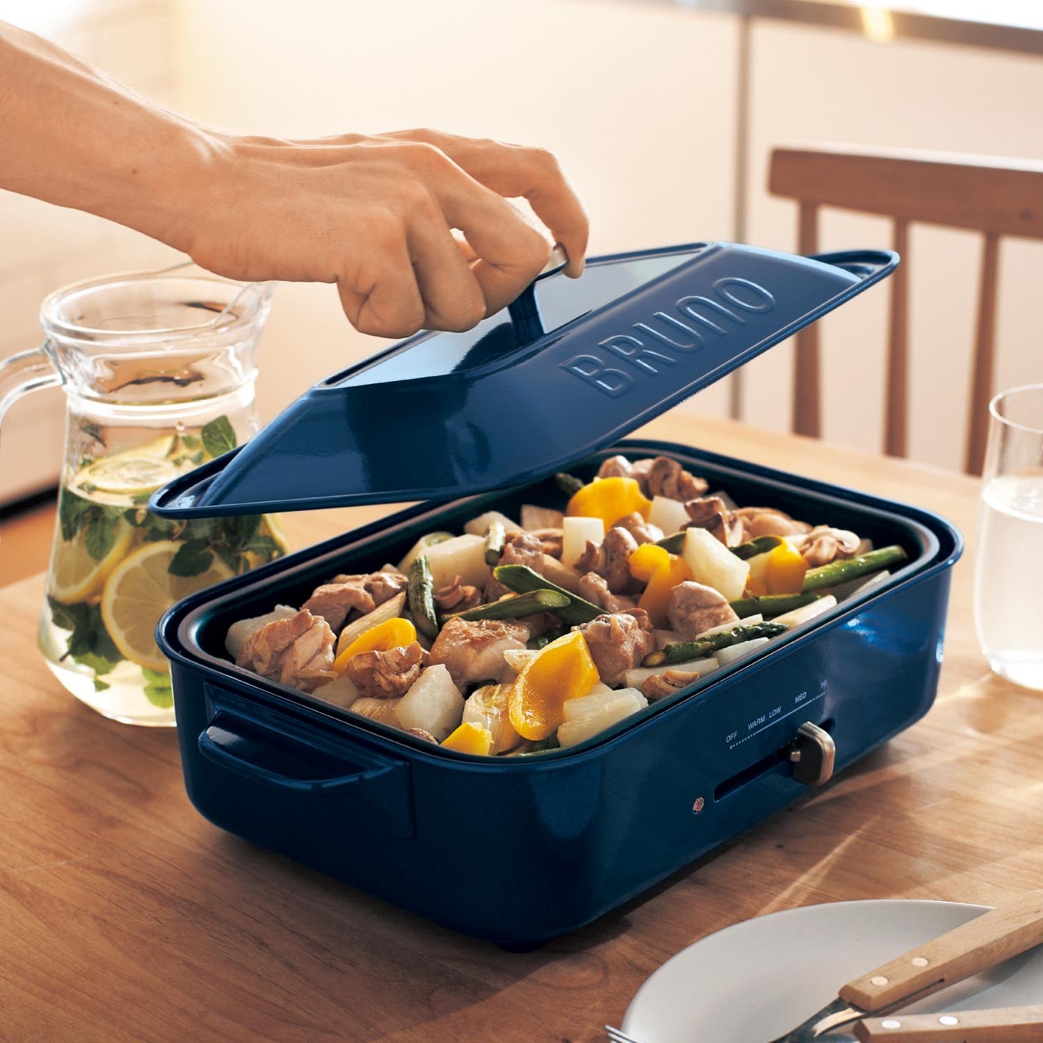 BRUNO コンパクトホットプレート ネイビー 楽天市場】BRUNO コンパクト