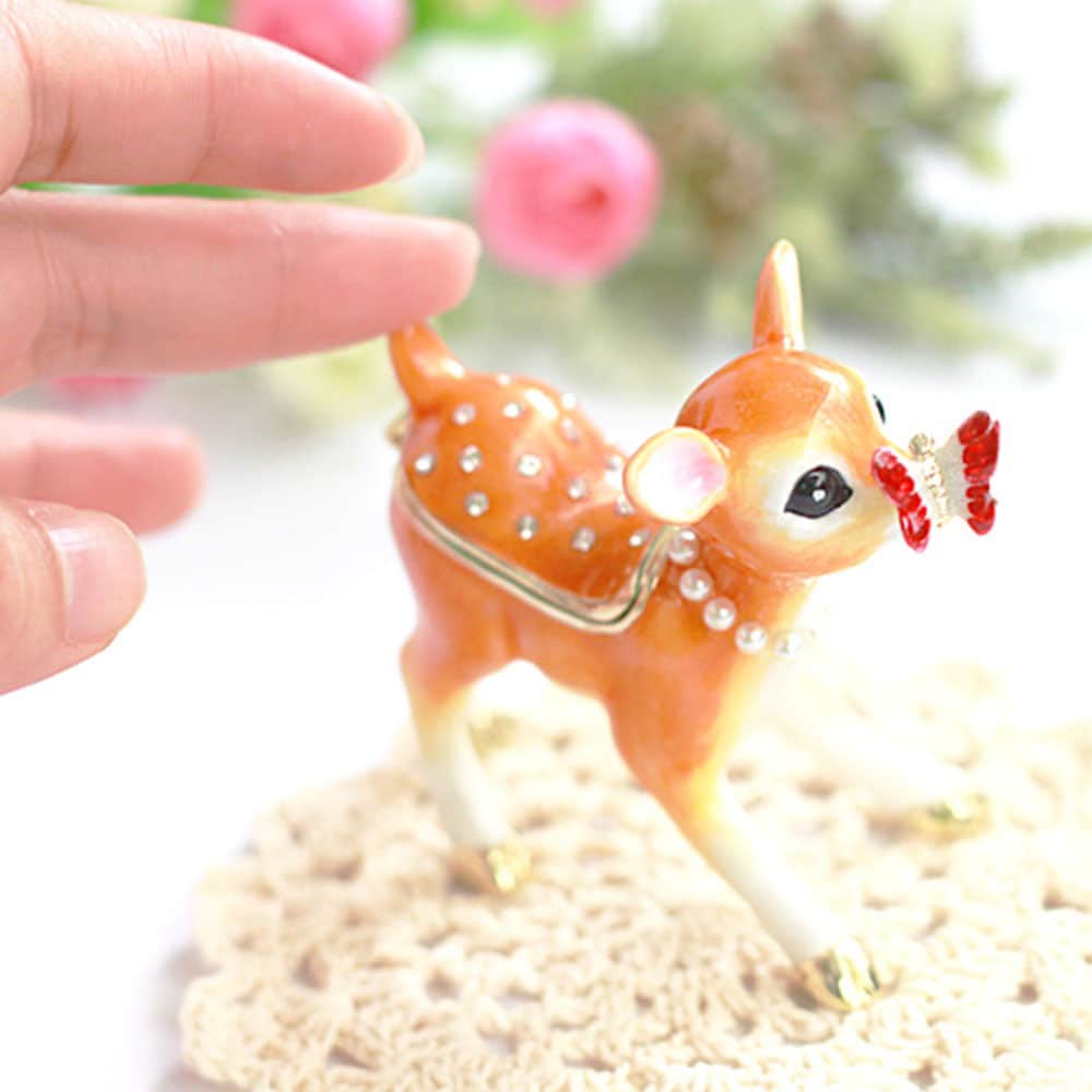 動物モチーフのジュエリーボックス 小鹿(東京銀座PICALS（ピカルス