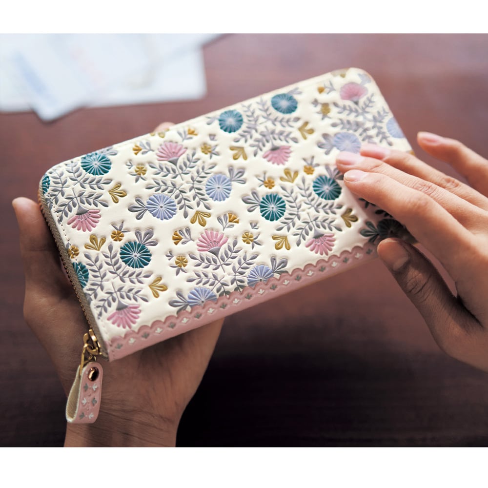 浅草文庫長財布［日本製］／ジャスミン（長財布）｜(ミニラボ/mini