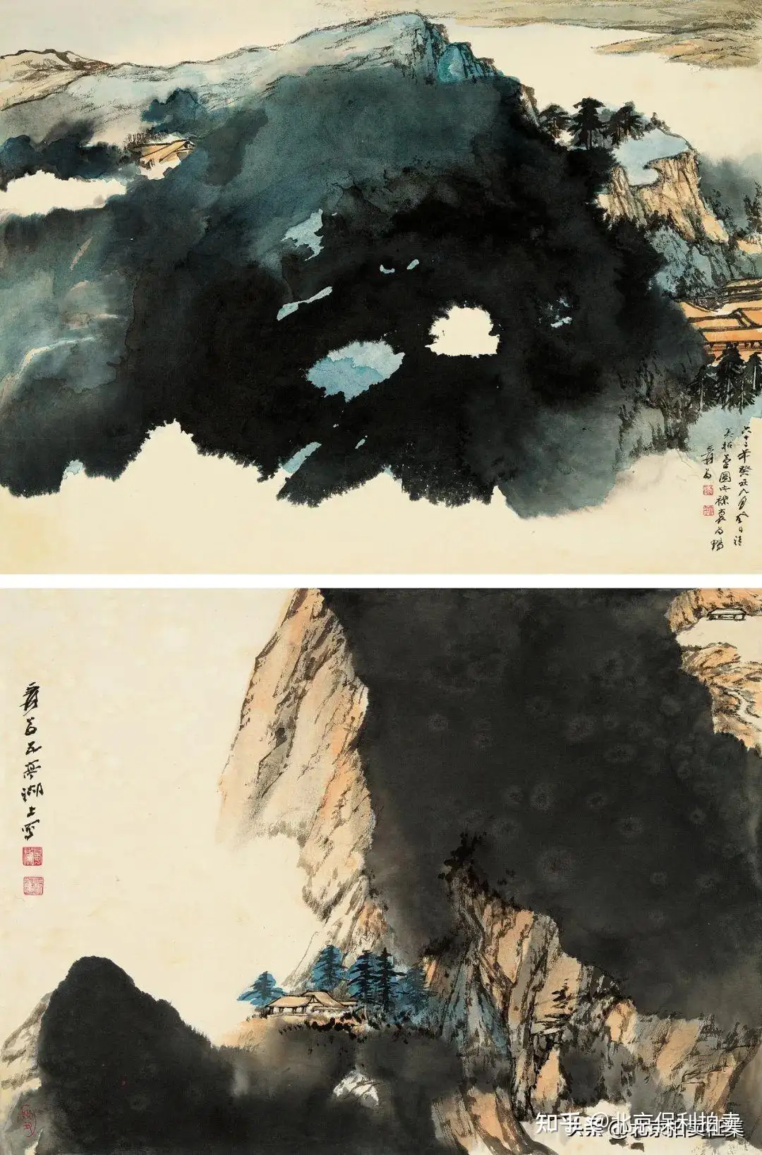 中国美術・純手描き人物画凌波捉月掛軸・国画・張大千印款・宣紙・賞物