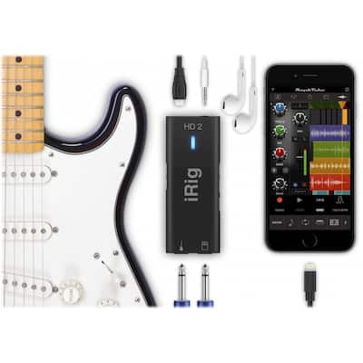 IK Multimedia iRig HD 2 Digital Guitar Interface Black IPIRIGHD2IN