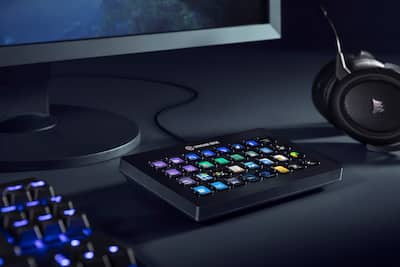 Elgato Stream Deck XL Wired Keypad with Back Lighting Black