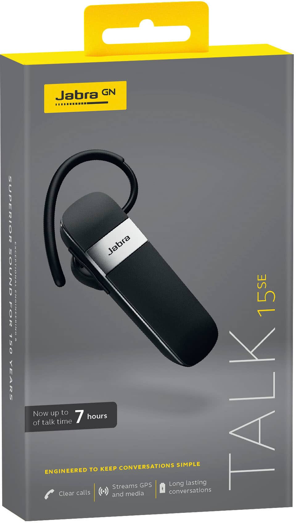Jabra Talk 15 SE Bluetooth Headset Black 100-92200901-02 - Best Buy