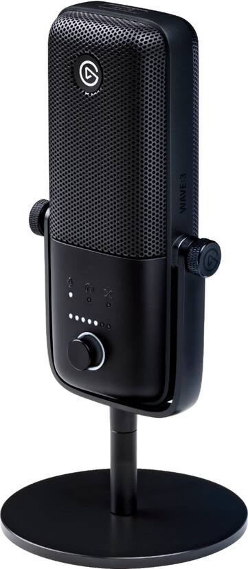 Elgato Wave:3 Wired Cardioid Condenser USB Microphone Black