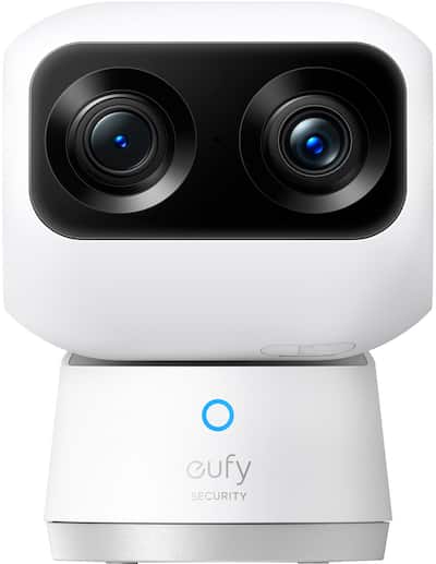 eufy S350 Indoor Wired 4K PTZ Security Camera with Dual Lens White