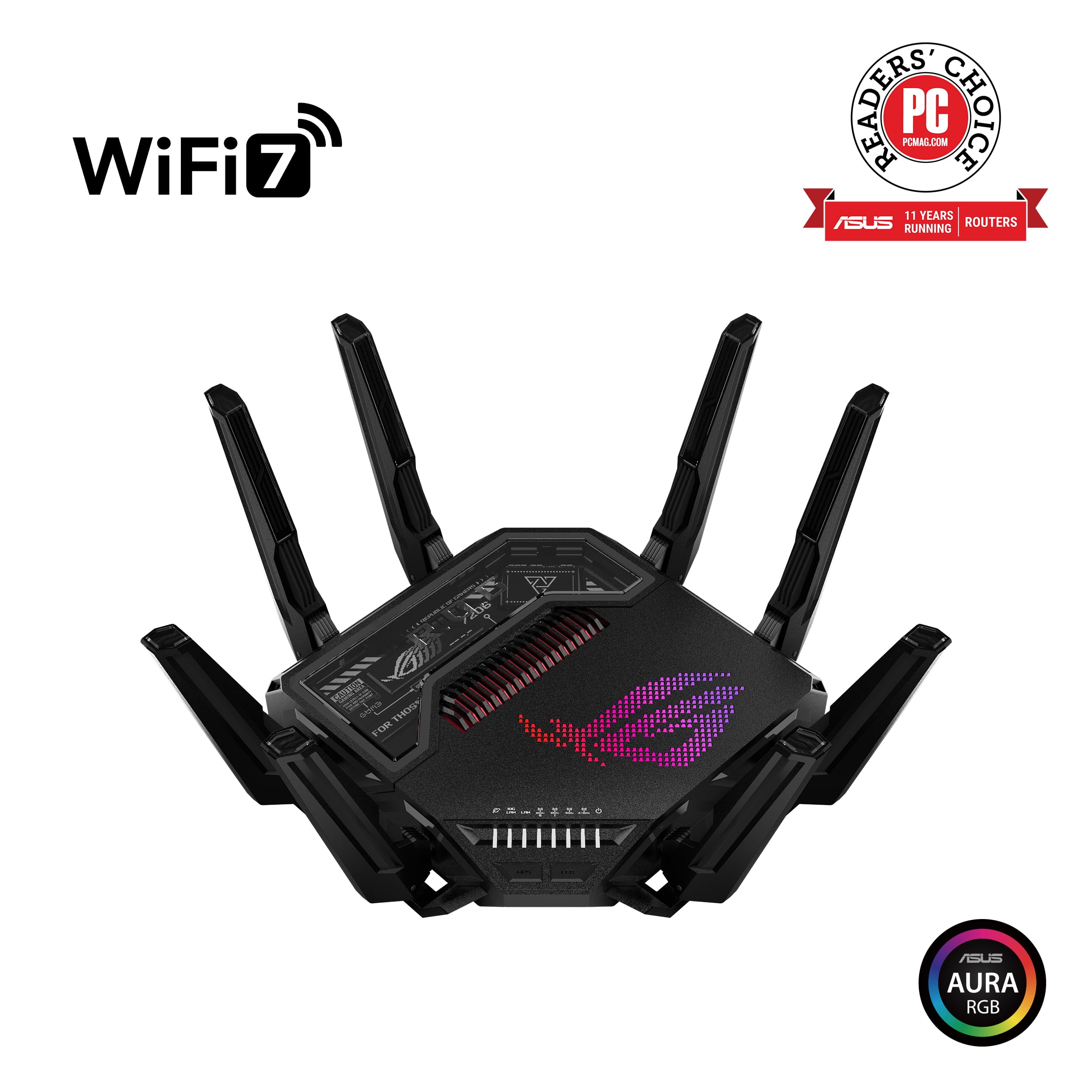 ASUS ROG Rapture GT BE98 Pro BE30000 Quad Band Wi Fi 7 Gaming