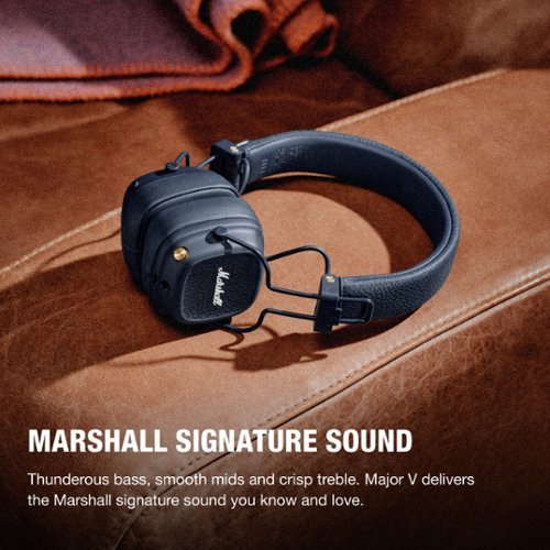 Marshall Major V Wireless On Ear Bluetooth Headphones with
