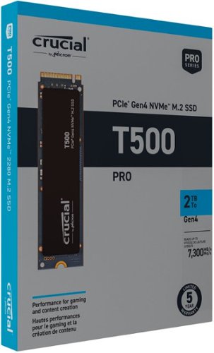 Crucial T500 1TB Internal SSD PCIe Gen 4 x4 NVMe M.2 with 3D TLC