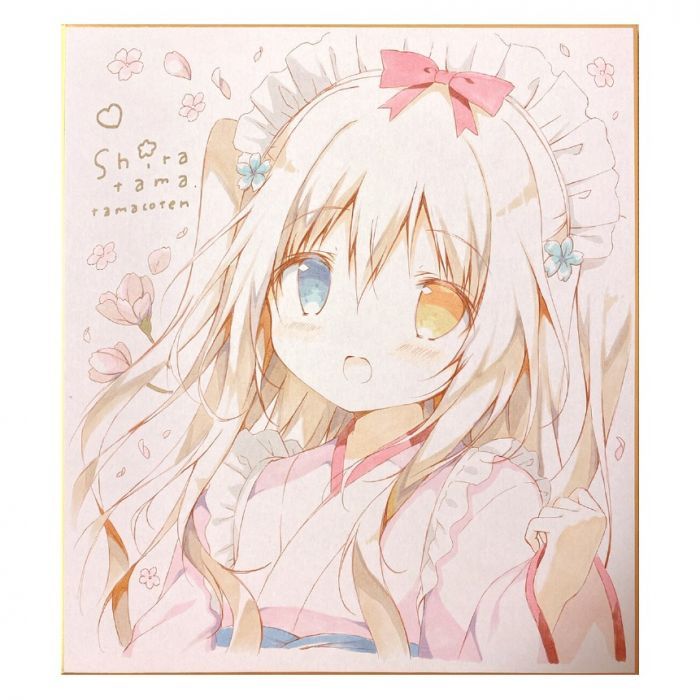 しらたま しらたまこ FANBOX継続特典第4弾 直筆サイン色紙 FANBOXの