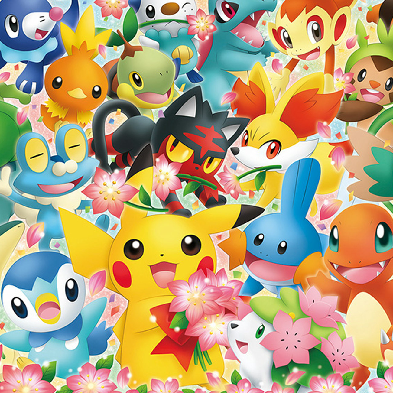 ポケモンセンター20周年記念、歴代の御三家が大集合したグッズ登場