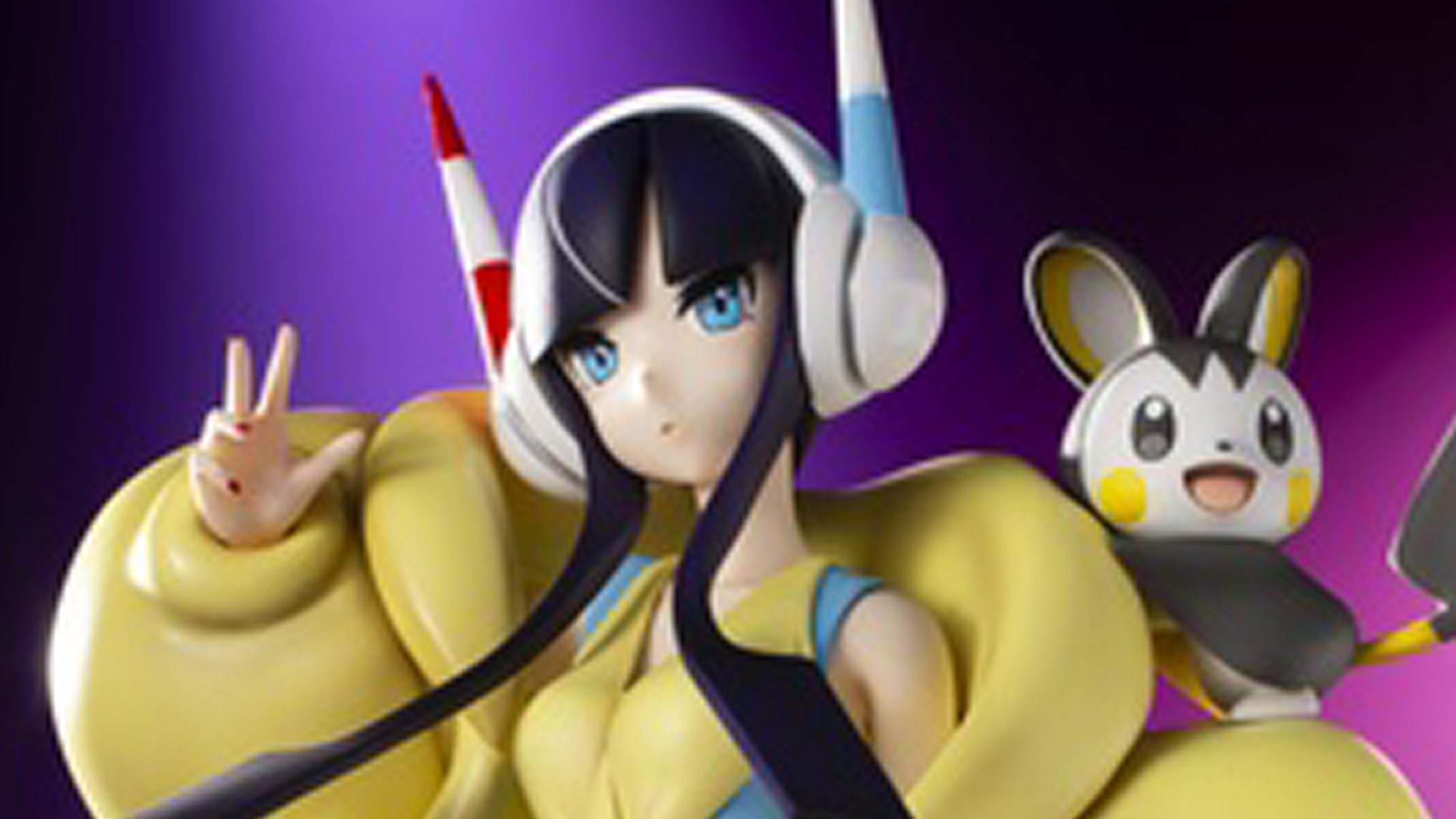 ポケモン ブラック ホワイト2、カミツレ＆エモンガのフィギュアが受注