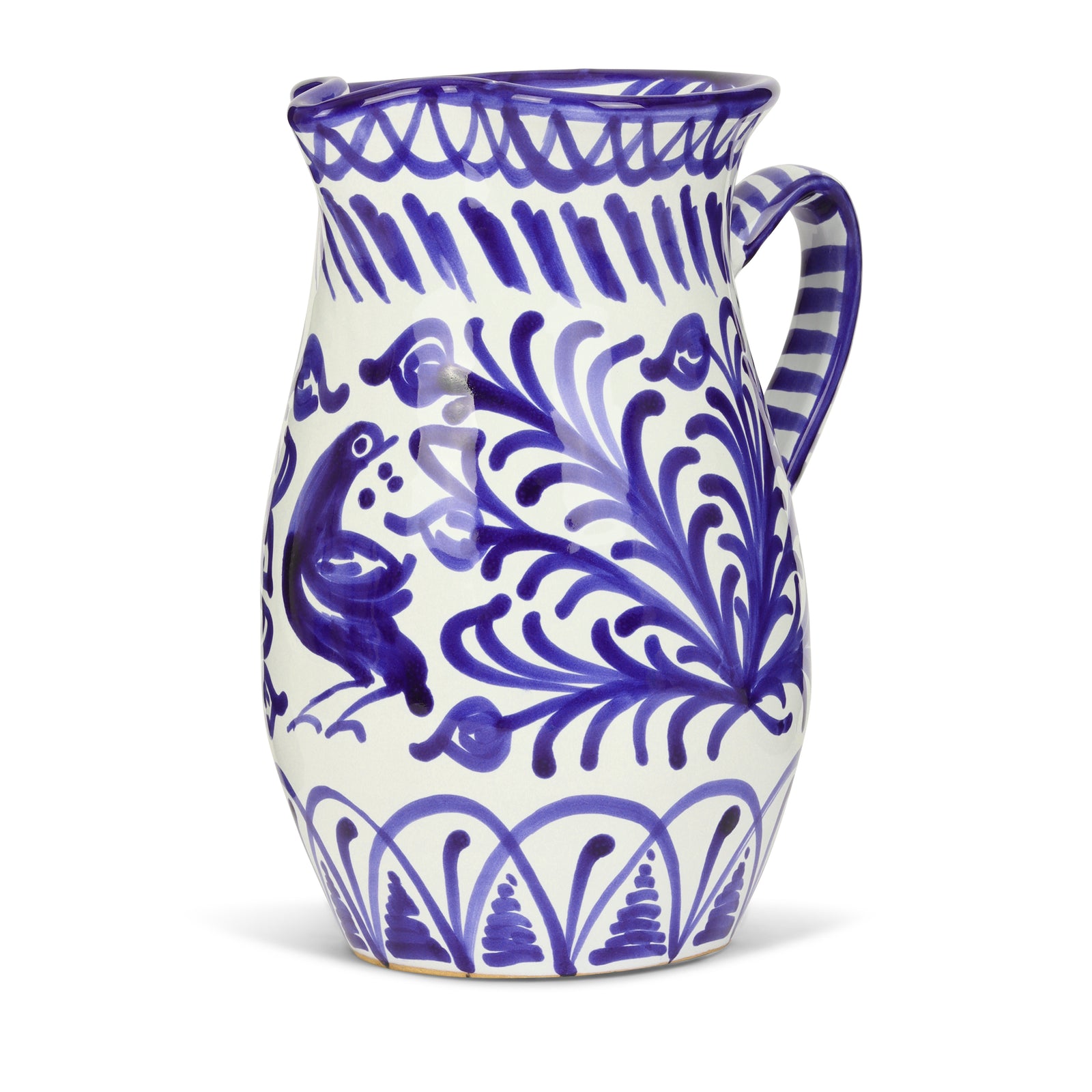 Large pitcher with hand painted designs – Pomelo Casa