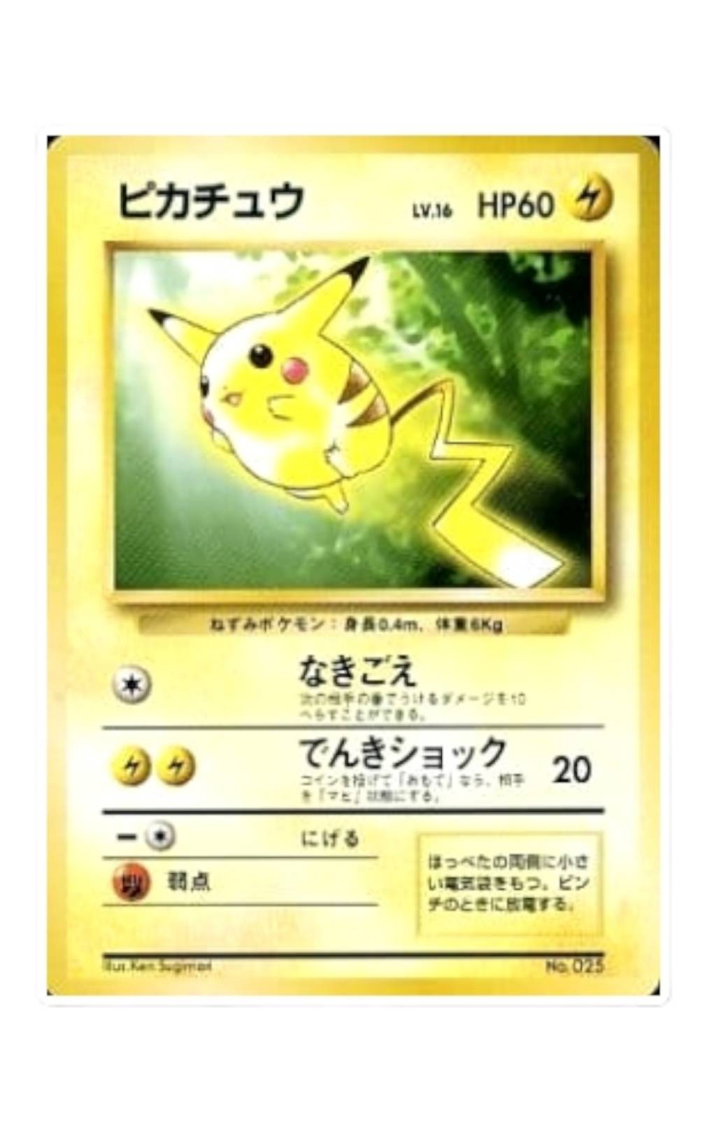 ポケカ]ピカチュウ LV.12(旧裏 第1弾) PSA9