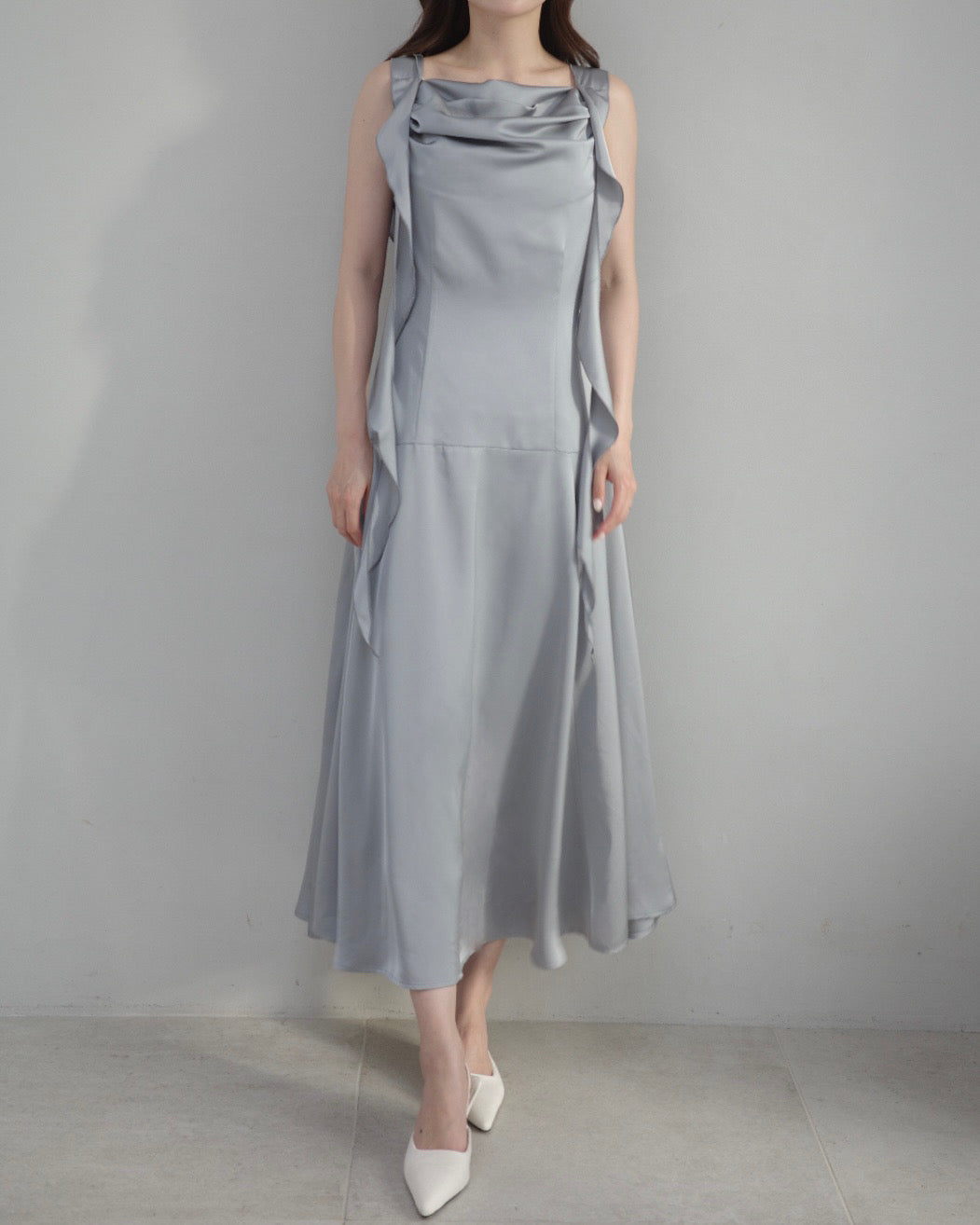 フリルコードスイッチマーメイドドレス – poláura OFFICIAL ONLINE STORE