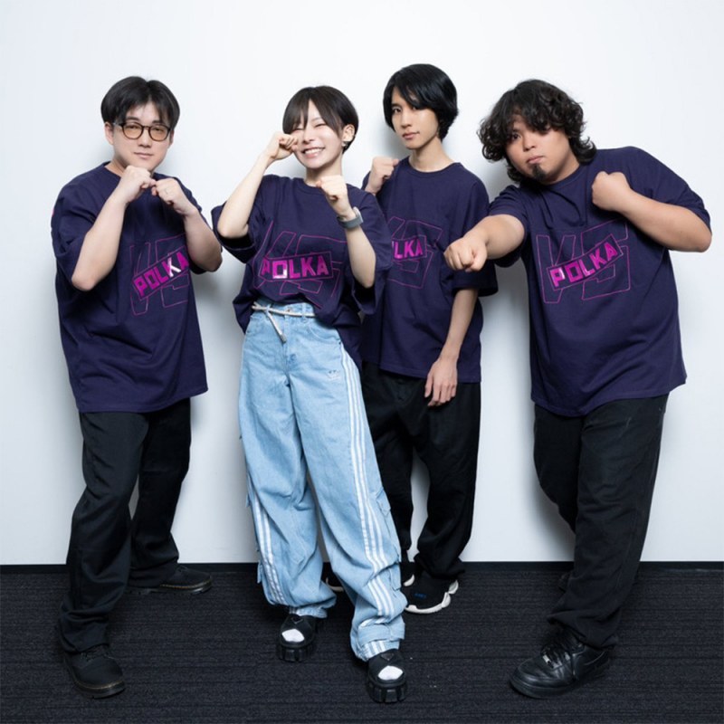 ポルカVS 先輩殴るTシャツ | 半泣き黒猫団 購買部