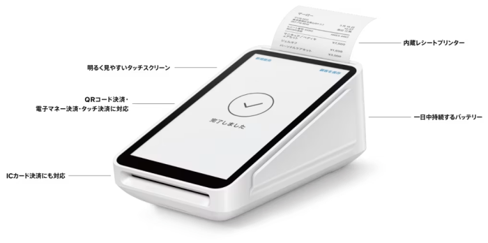 Square Terminal ホワイト Square ターミナル プリンター内蔵型