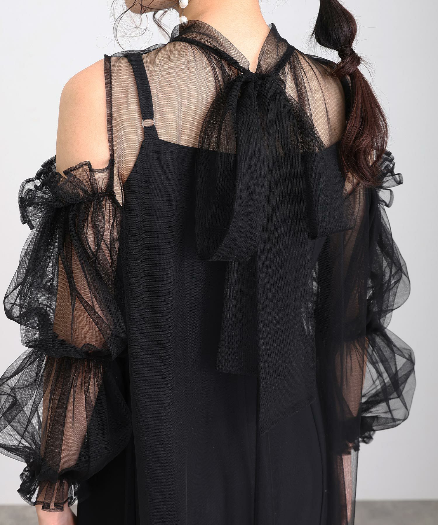 Aラインチュールセットドレス | PourVous（プールヴー）パーティー