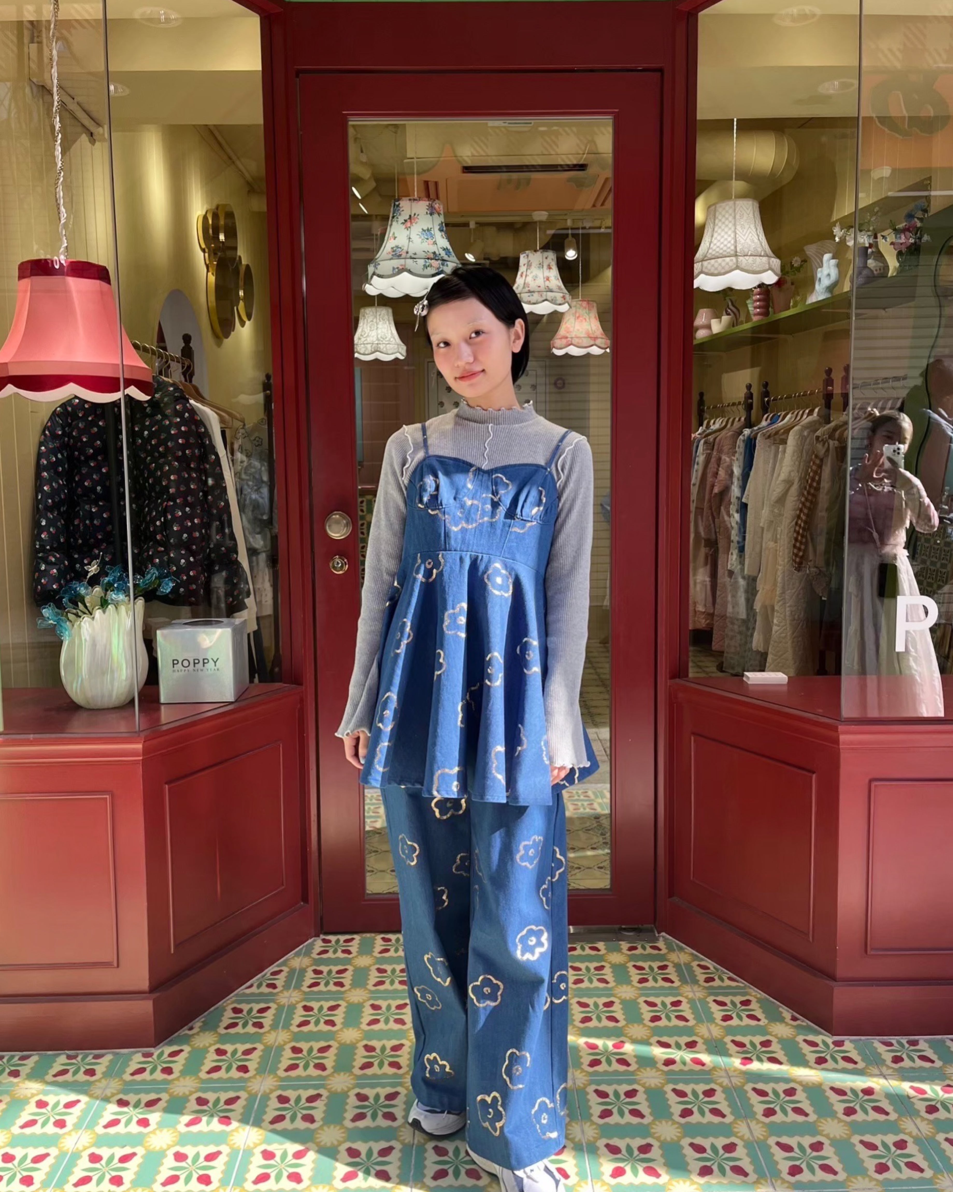 ボトムス・スパッツ misha&puff A-Pant Railroad Floral 3y misha and