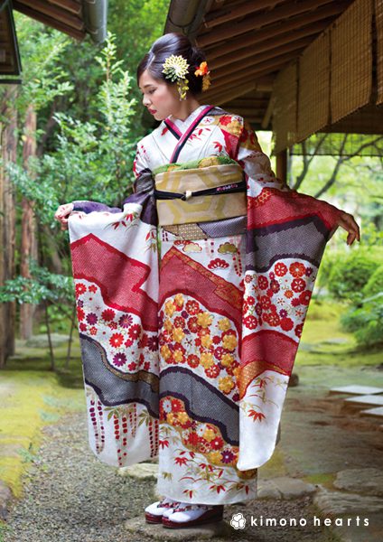 いちなな様⁂⁂【振袖フルセット】 水色 金駒刺繍 花柄 扇