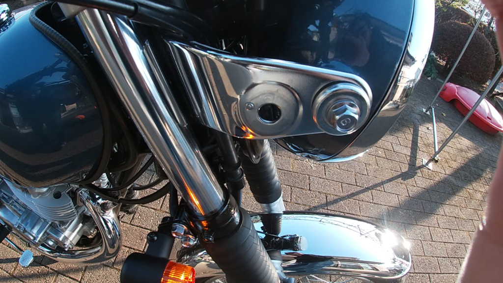 SR400 ボアエース ベッドライトステー ヘッドライトステー | BORE-ACE