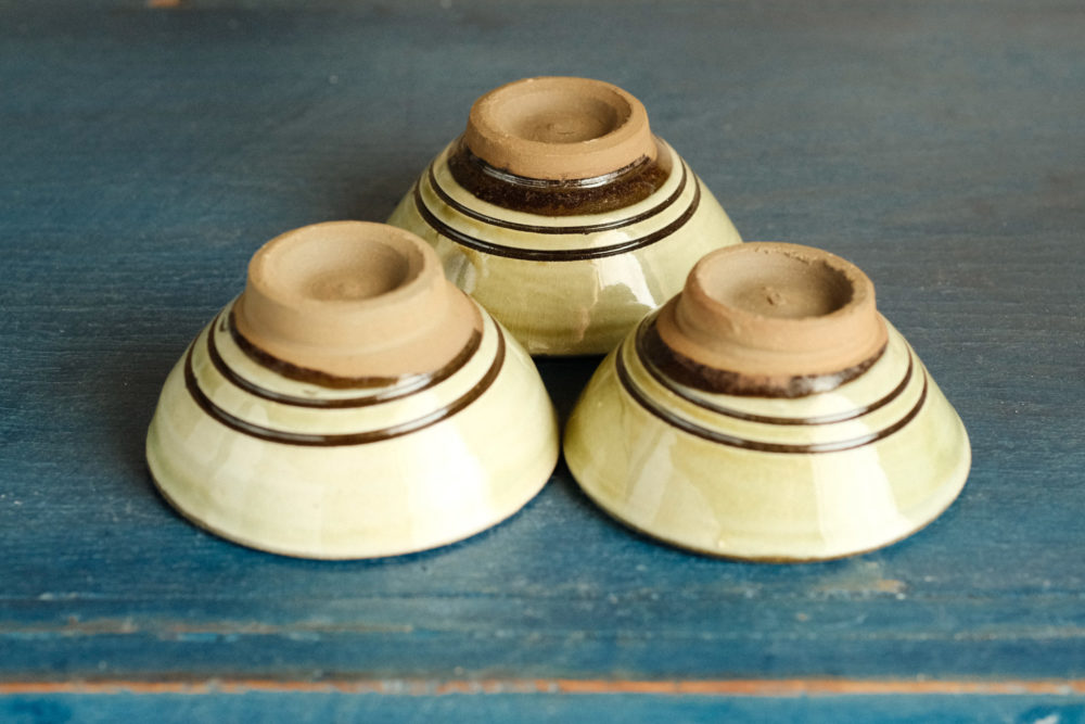 美しい 斑釉 小碗 大ぶり ぐい呑み 古道具 アンティーク 美しい 斑釉