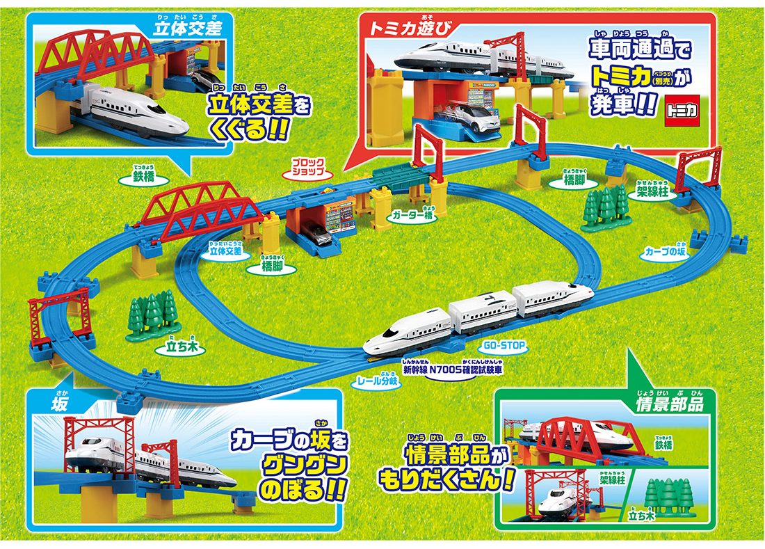 プラレール かっこいいがいっぱい! 新幹線 N700S確認試験車 立体