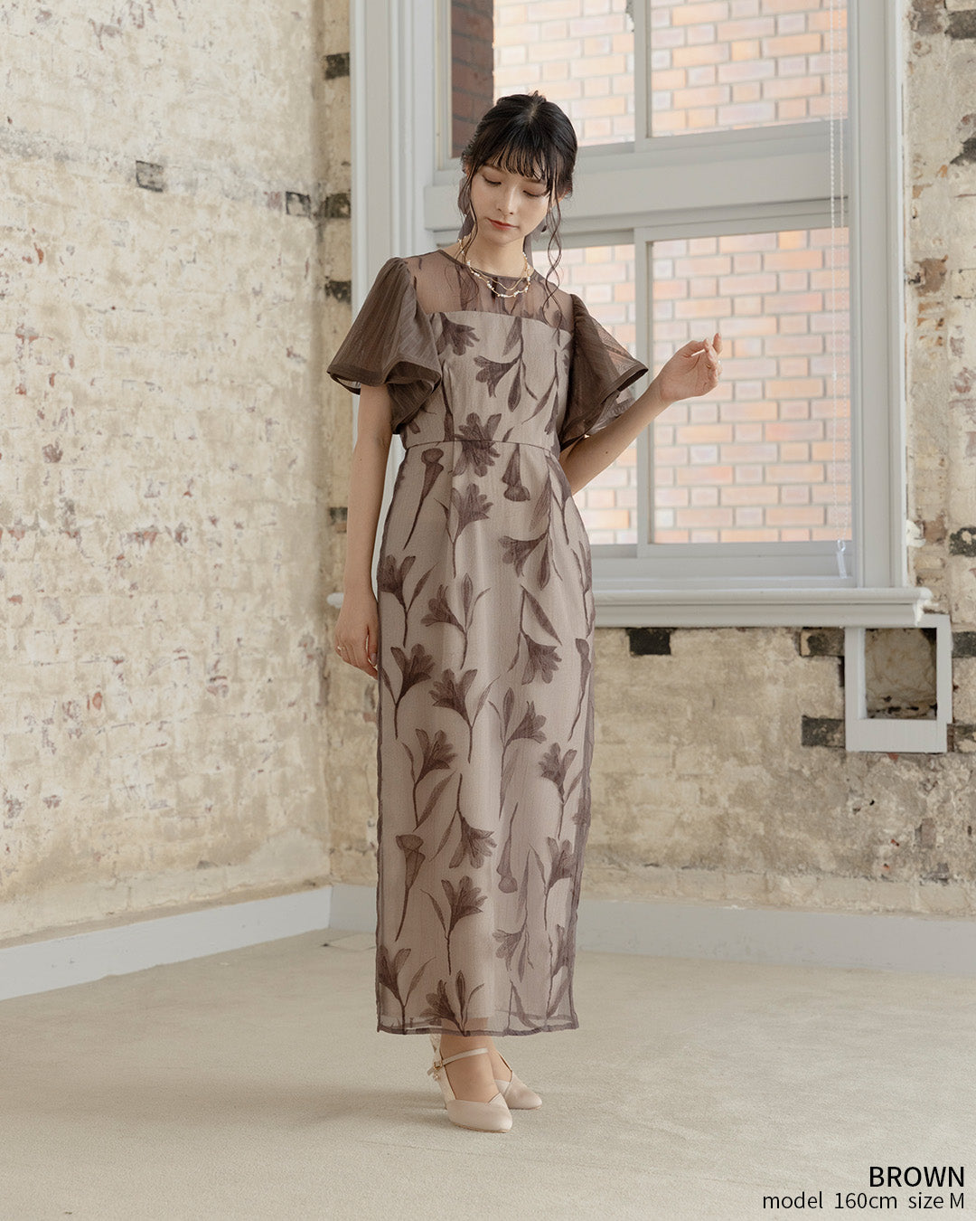 Circurar sleeve flower dress as9561 Dorry doll ドリードール