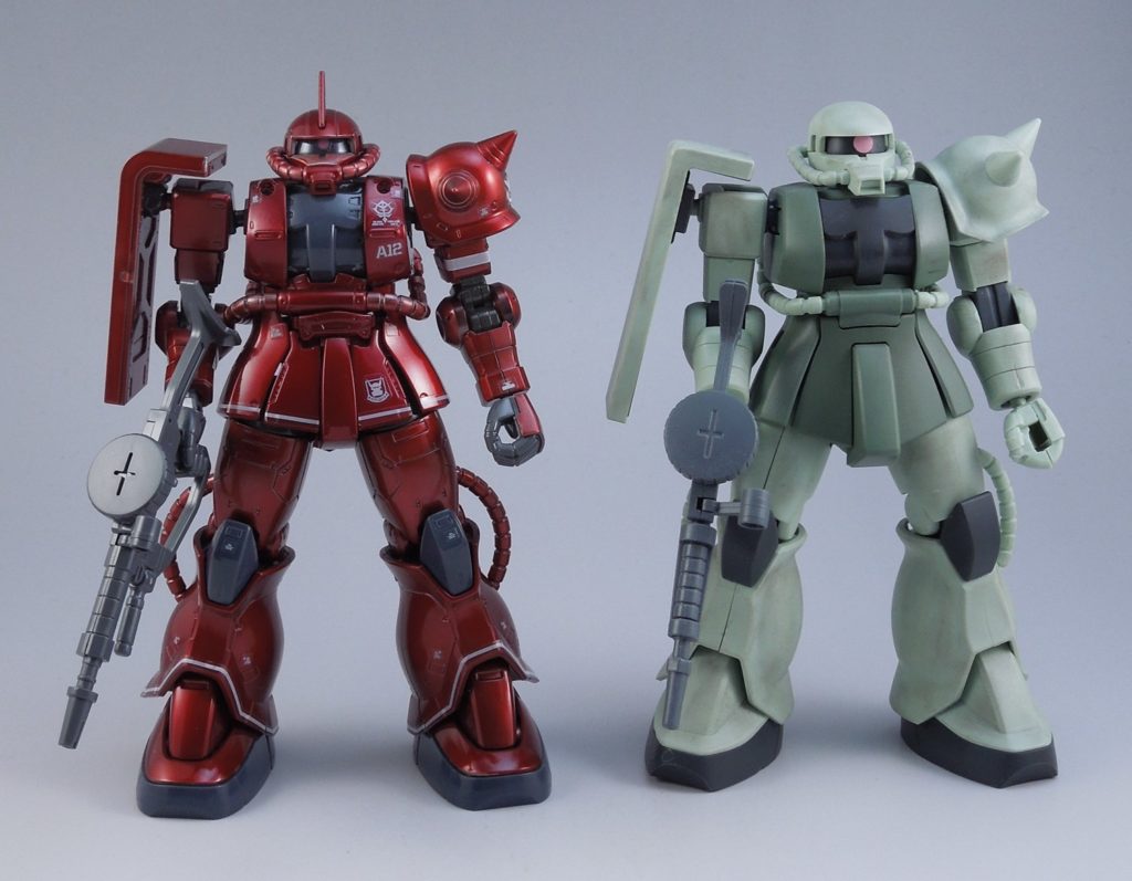 ガンプラ【HGOG シャア専用ザクⅡ 赤い彗星Ver．】レビューその②