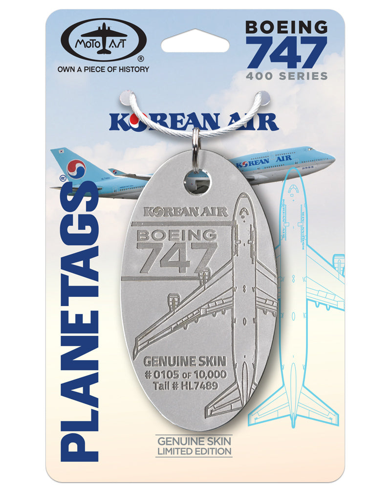 Korean Air® 747-HL7489 – MotoArt PlaneTags